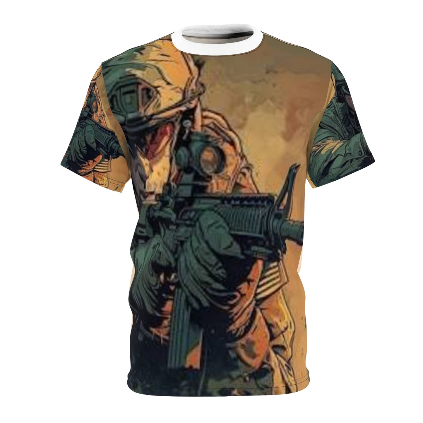 Unisex Military Graphic Tee - Rare Combat Design