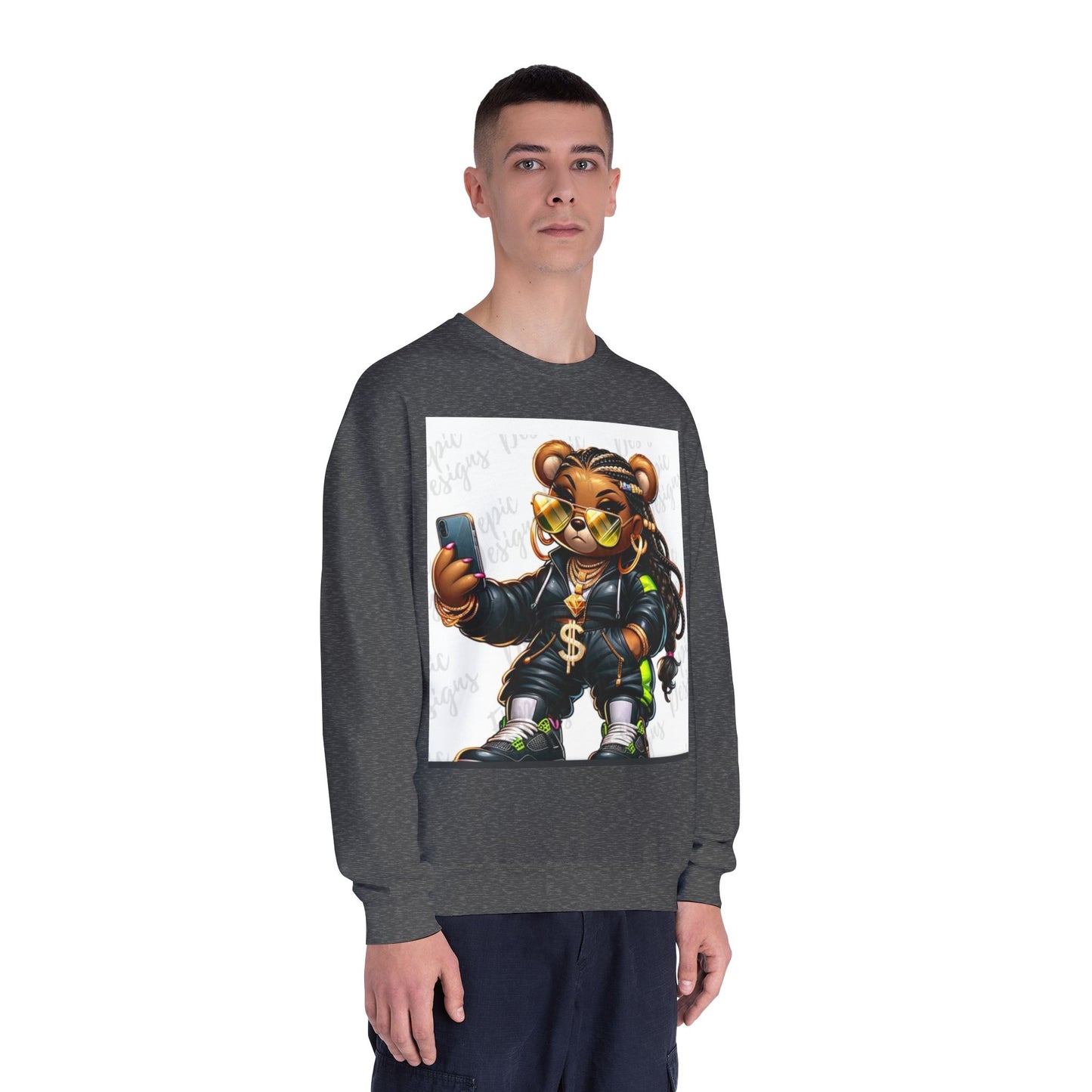 Street Style Bear Crewneck Sweatshirt - Unisex Urban Fashion