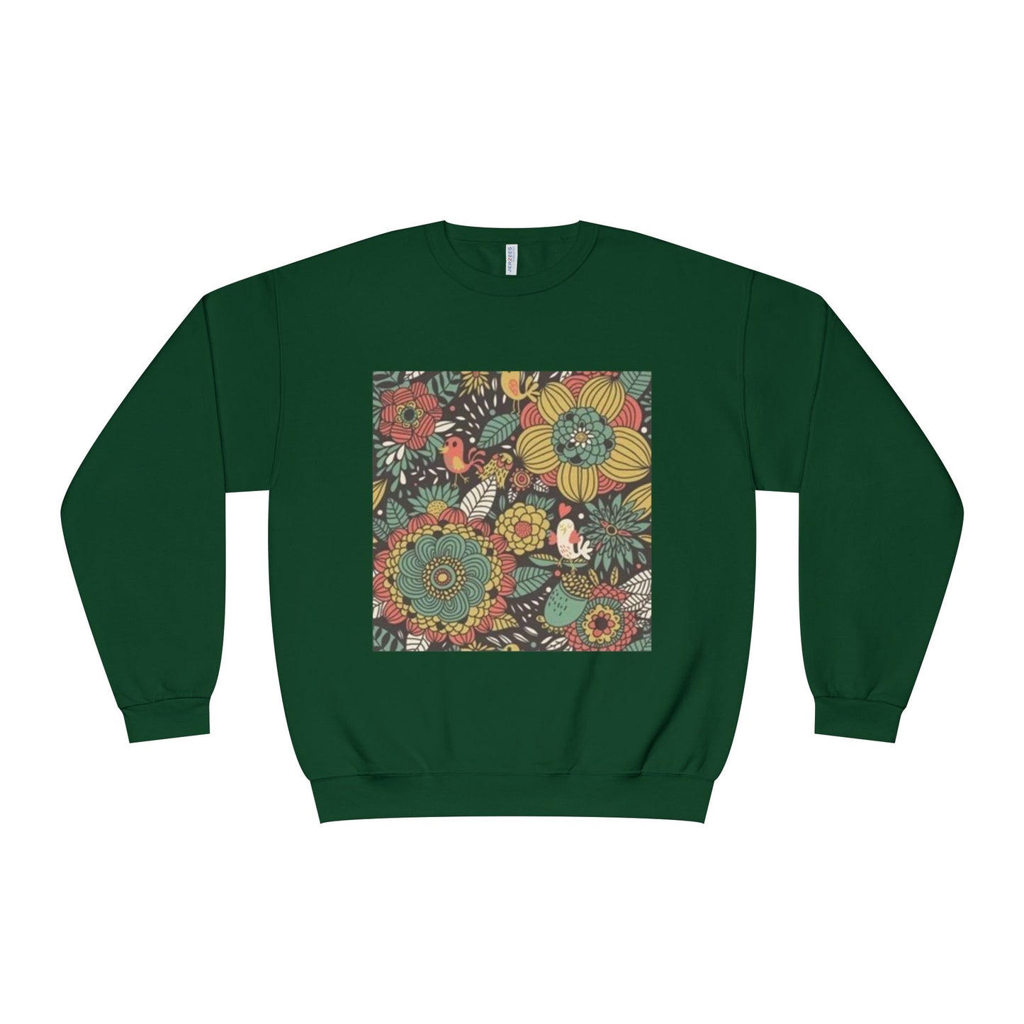 Vibrant Floral Unisex Crewneck Sweatshirt - Cozy Nature-Inspired Apparel