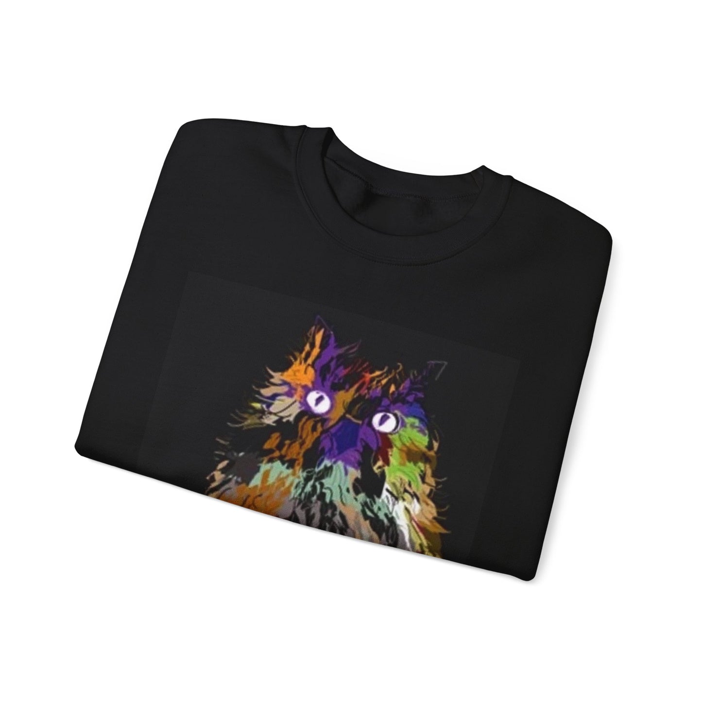 Colorful Owl Crewneck Sweatshirt - Unisex Heavy Blend™ - Cozy Art Wear for Animal Lovers