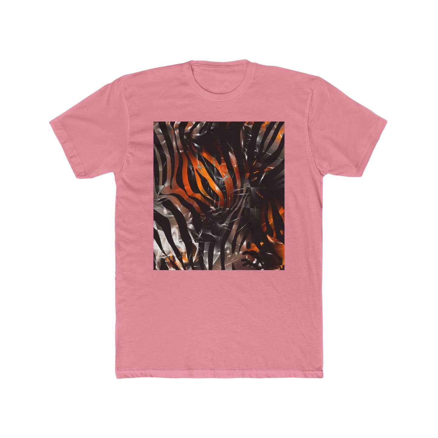 Abstract Jungle Unisex Cotton Crew Tee - Trendy Graphic Shirt for Nature Lovers