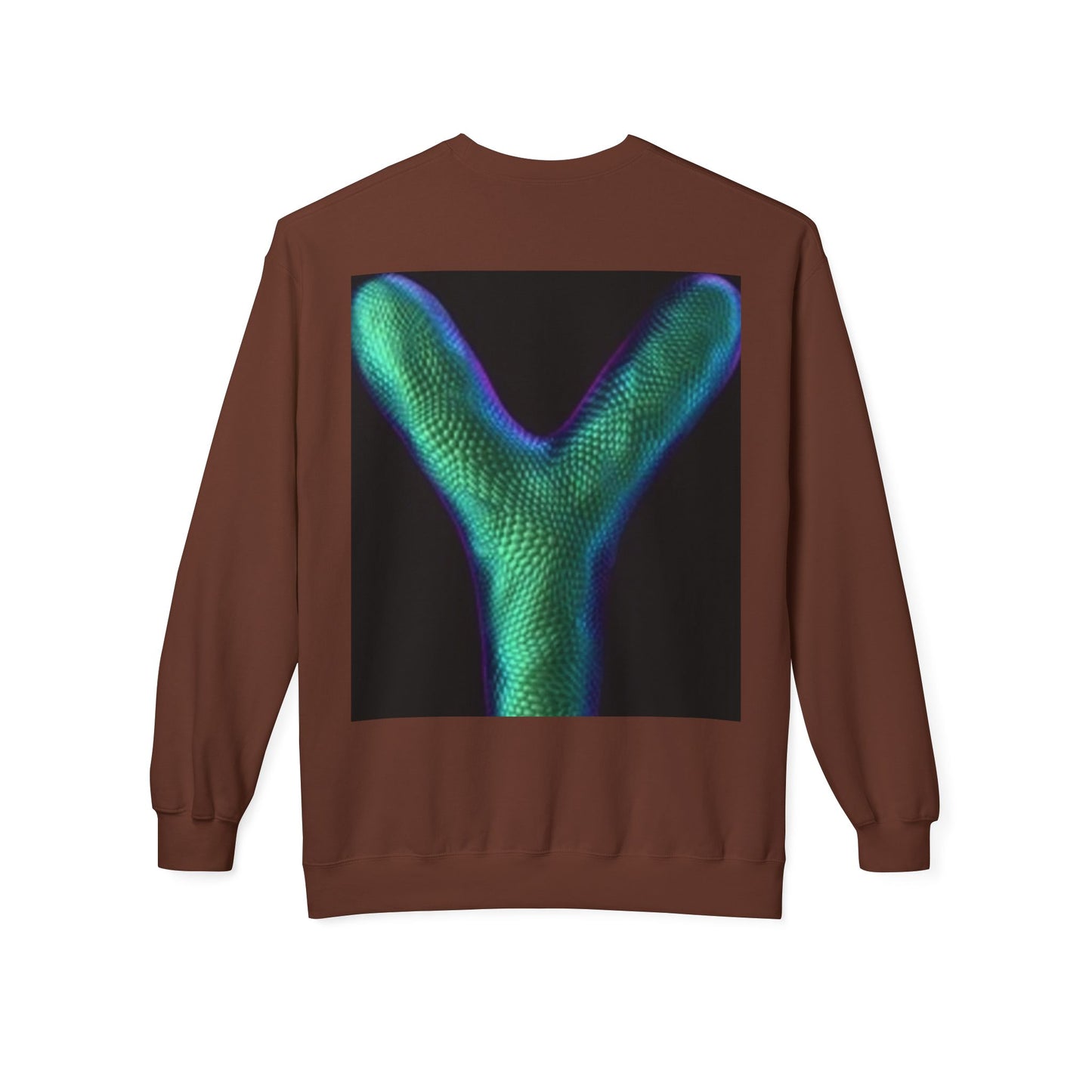 Unisex Y Graphic Fleece Crewneck Sweatshirt - Cozy Modern Style