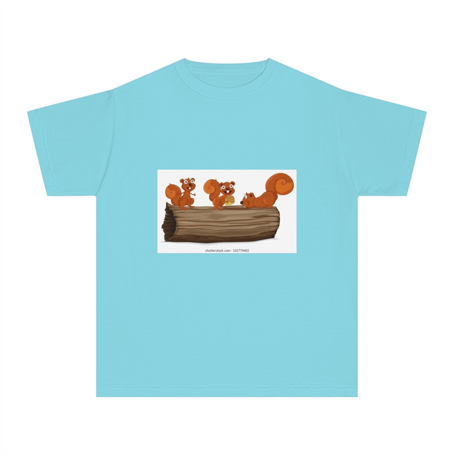 Playful Squirrel Youth Tee - Fun Animal Graphic T-Shirt for Kids