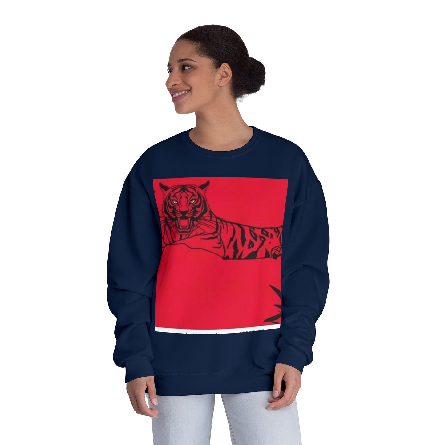 Bold Tiger Graphic Unisex Sweatshirt - Chill Vibes, Perfect for Every Occasion