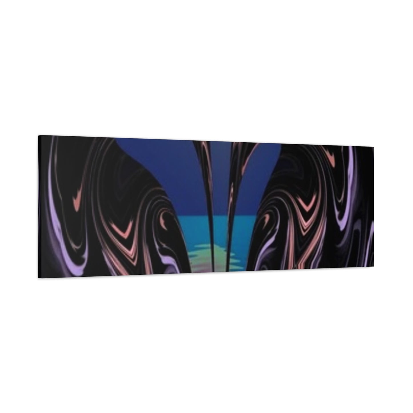 Romantic Abstract Canvas Art - Heart-Shaped Design for Home Decor