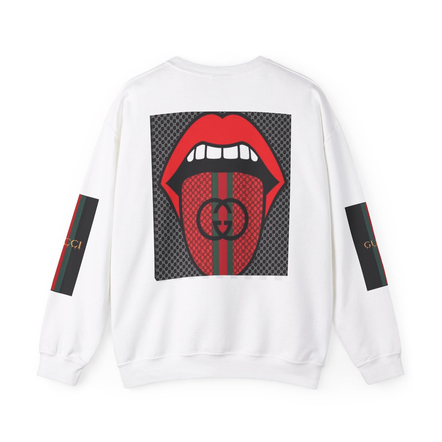 Gucci Inspired Unisex Heavy Blend Crewneck Sweatshirt - Bold Graphic Design