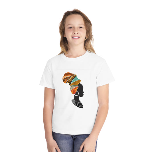 Youth Midweight Tee - African Heritage Design for Creative Kids