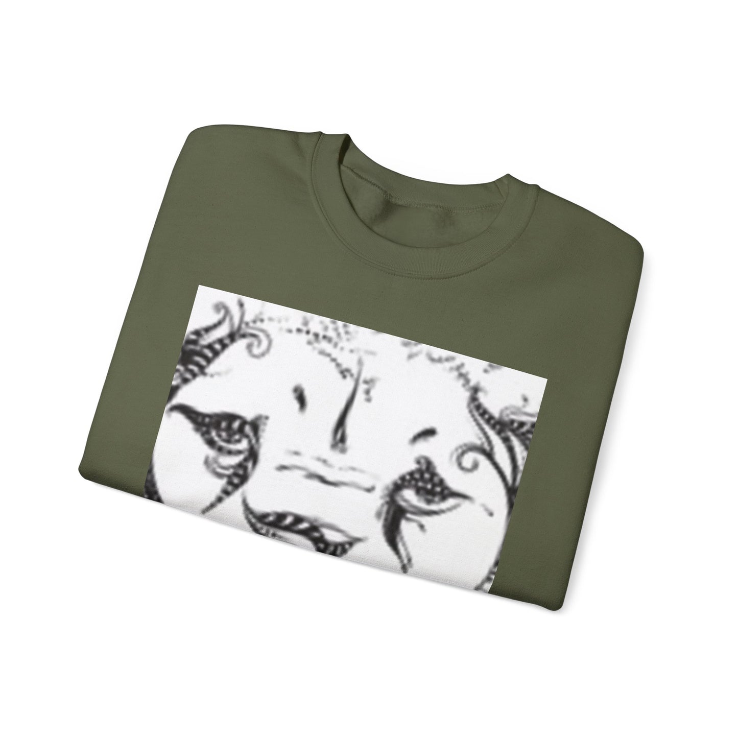 Wild Spirit Lion Graphic Crewneck Sweatshirt | Unisex Heavy Blend