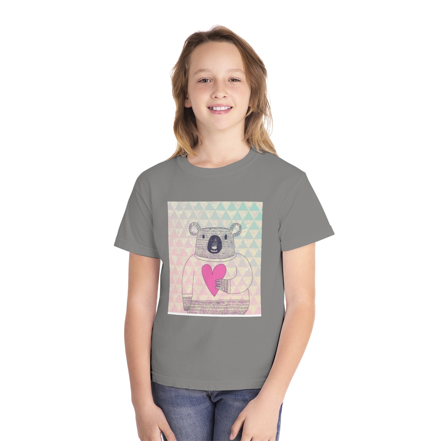 Cute Koala Love Youth Midweight Tee - Adorable Graphic Tee for Kids