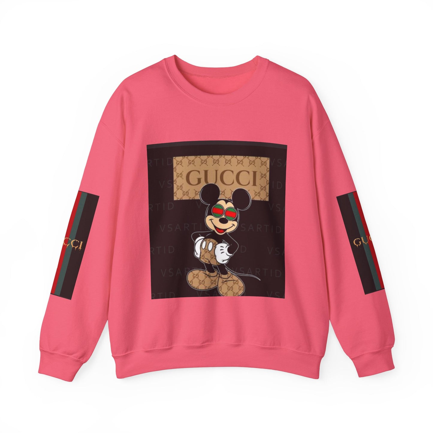 Gucci-Inspired Mickey Mouse Unisex Heavy Blend™ Crewneck Sweatshirt