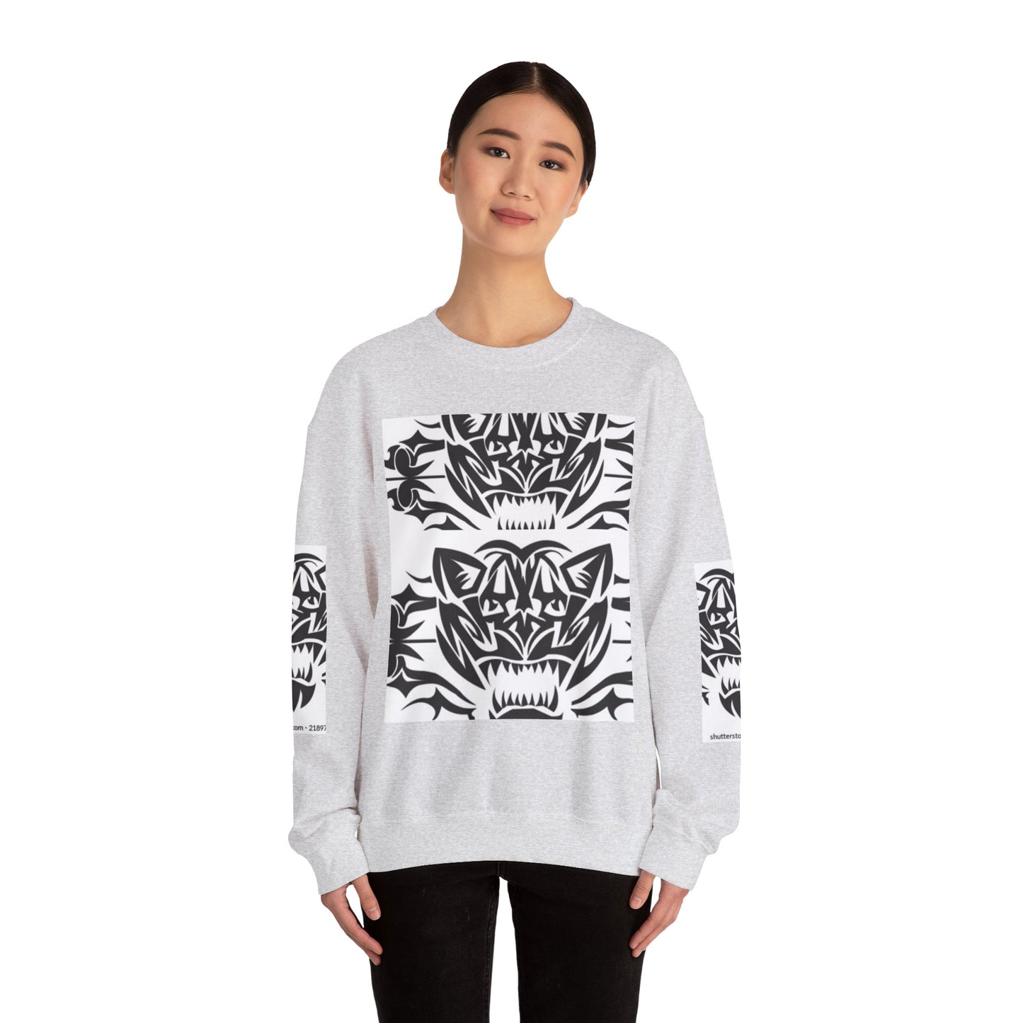 Bold Tiger Graphic Unisex Sweatshirt - Fierce Animal Design