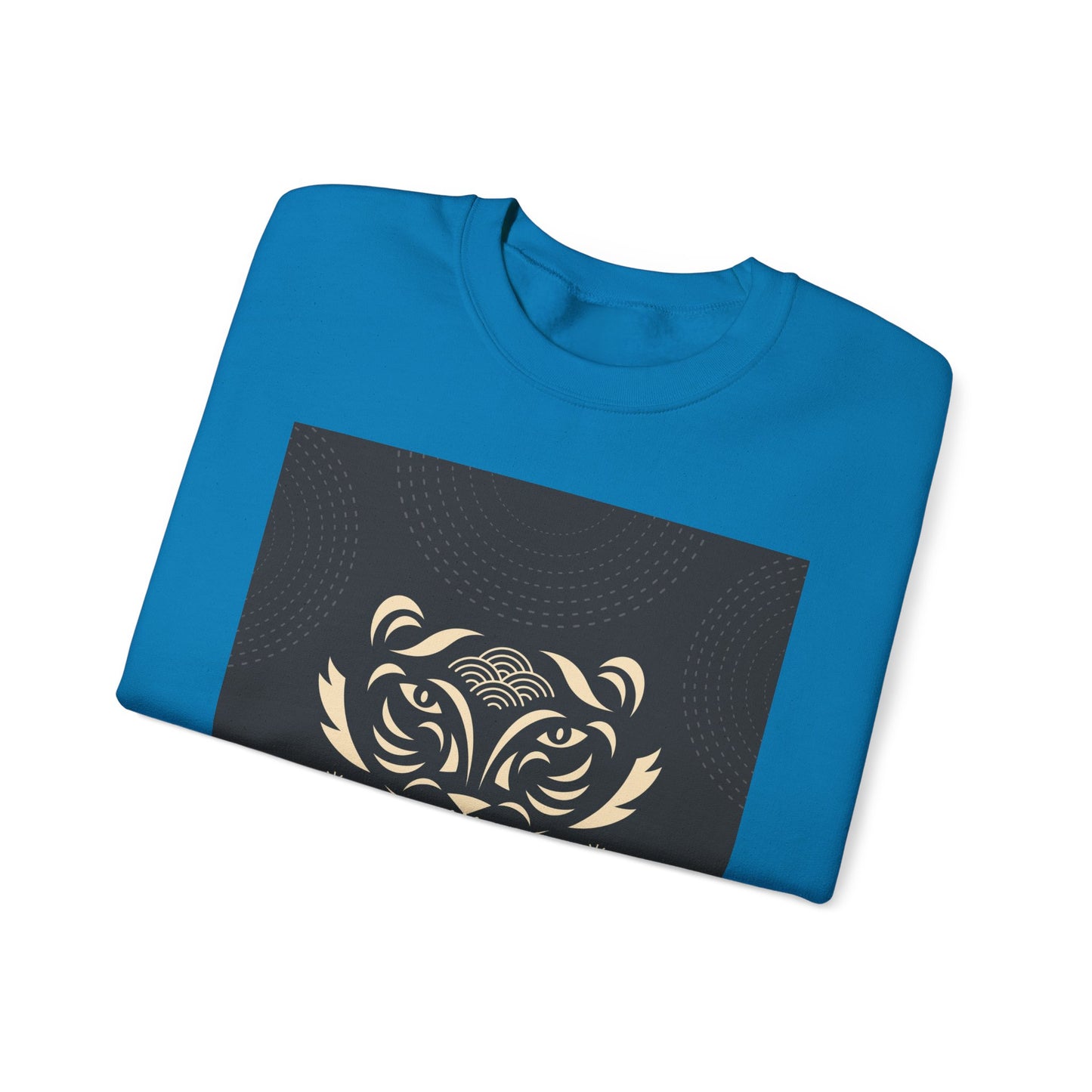 Halloween-Themed Unisex Crewneck Sweatshirt with Spooky Eyes and Bird Design