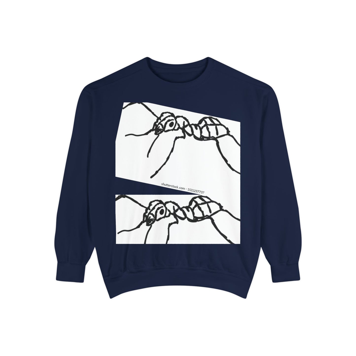 Ant-Inspired Unisex Garment-Dyed Sweatshirt - Unique Nature Lover Gift