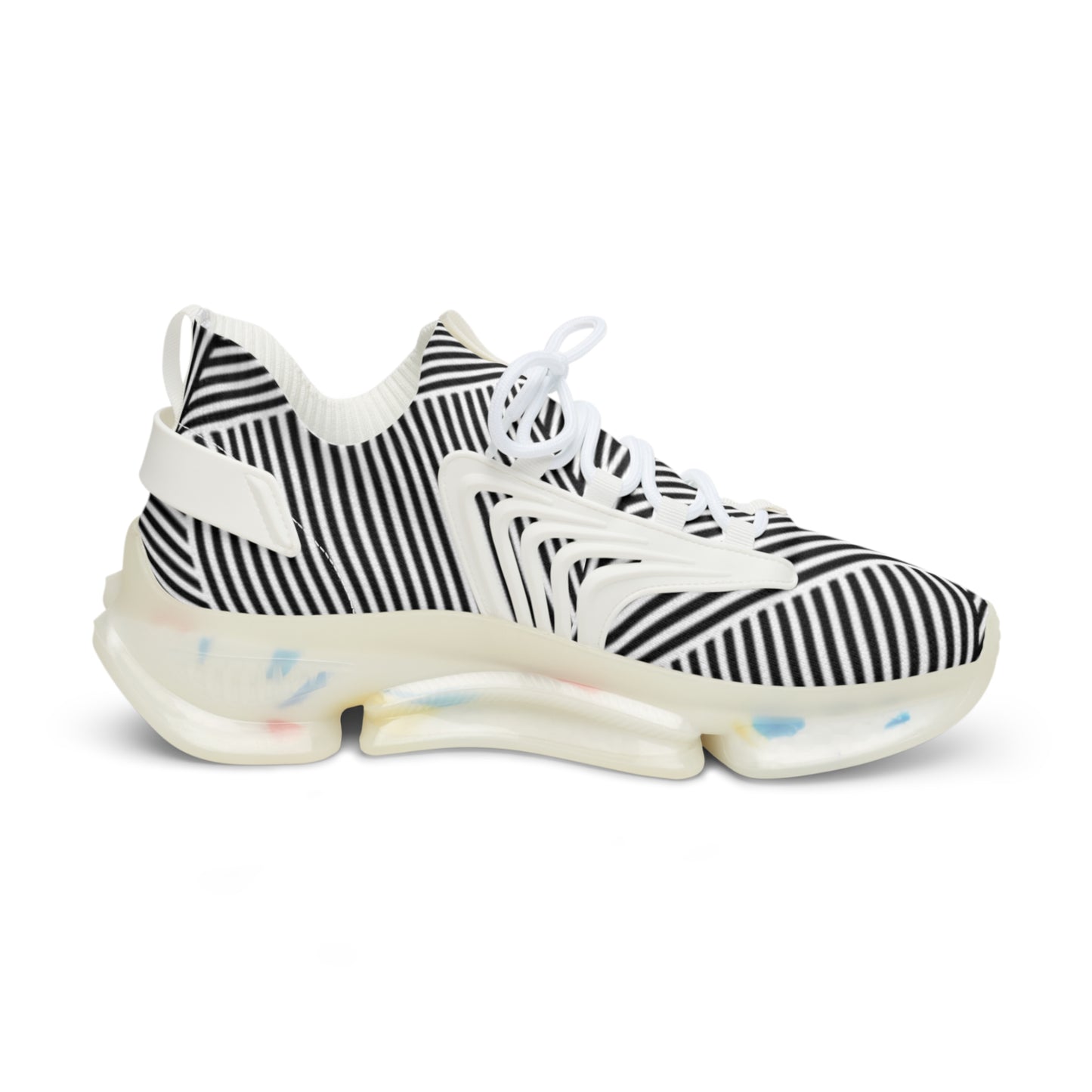 Stylish Men's Mesh Sneakers - Trendy Striped Design for Comfort and Performance