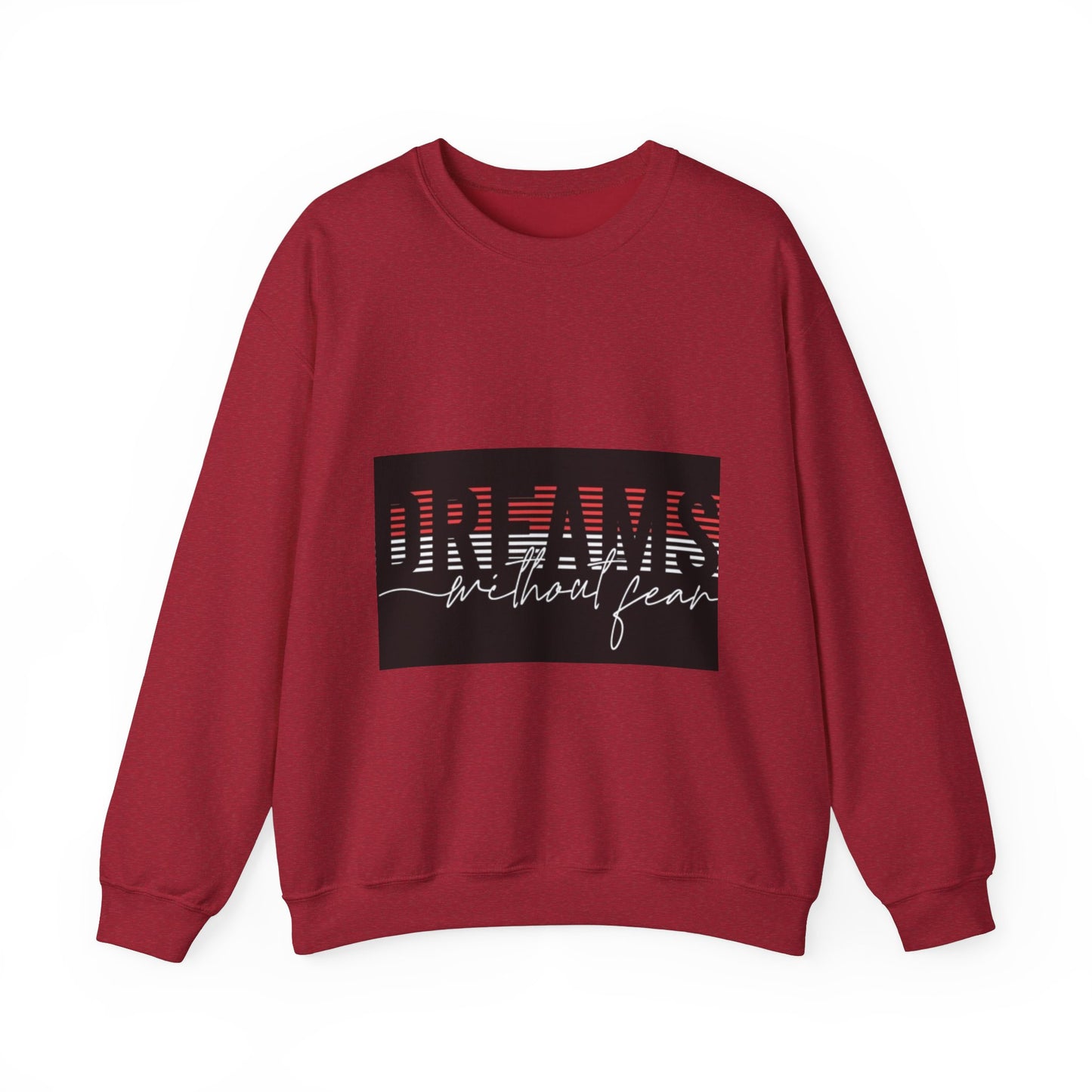 Unisex Crewneck Sweatshirt - 'Dreams Without Fear' Inspirational Design