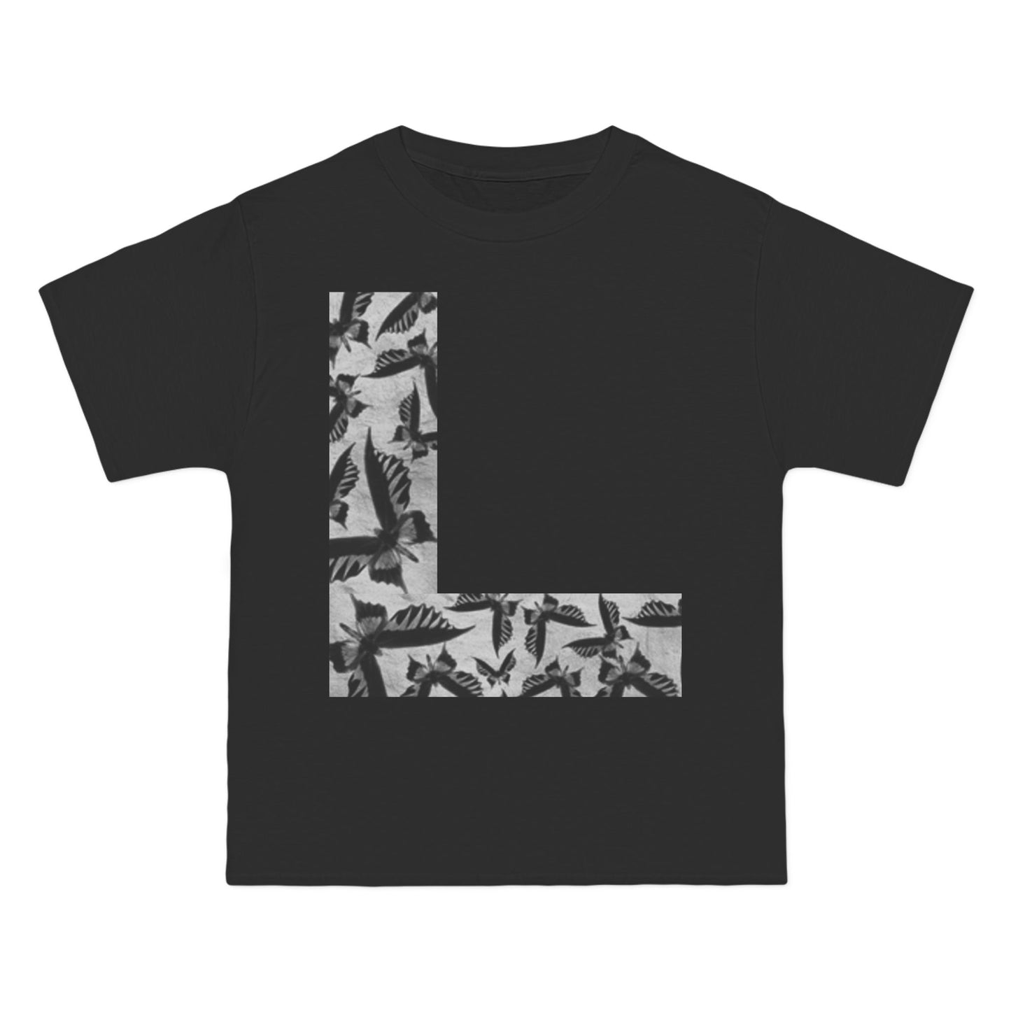 Stylish Butterfly L Graphic Tee - Casual Summer Wear