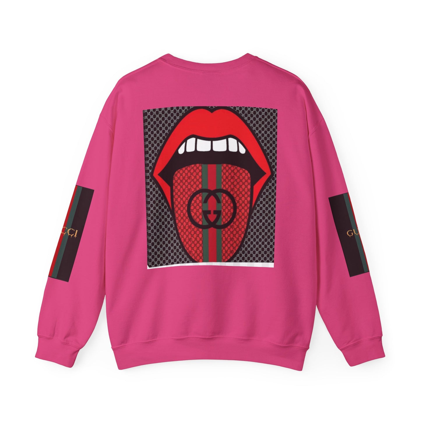 Gucci Inspired Unisex Heavy Blend Crewneck Sweatshirt - Bold Graphic Design