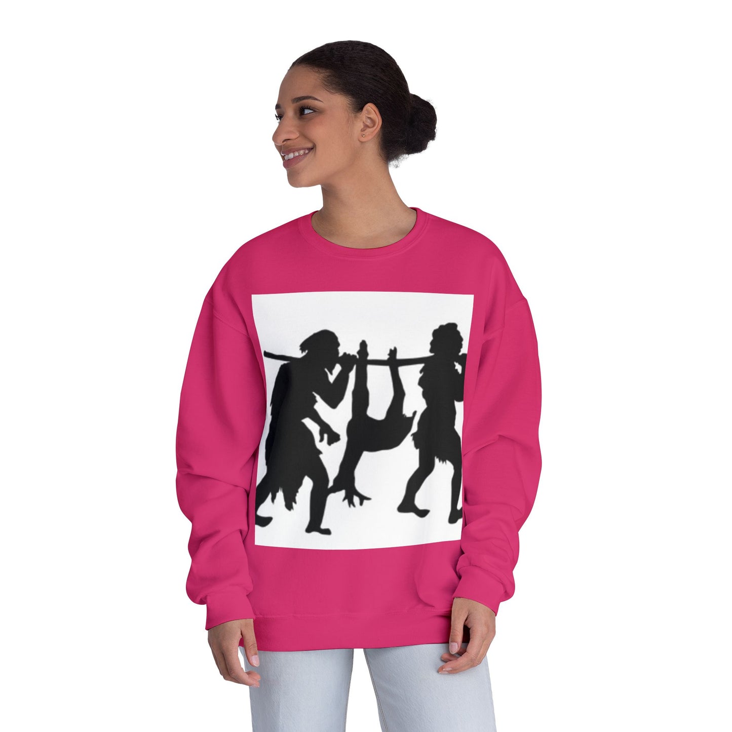 Caveman Humor Unisex Crewneck Sweatshirt - Fun Graphic Design
