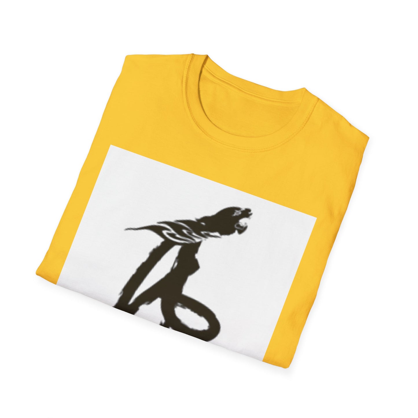 Unisex Softstyle T-Shirt - Black Bird Design for Nature Lovers