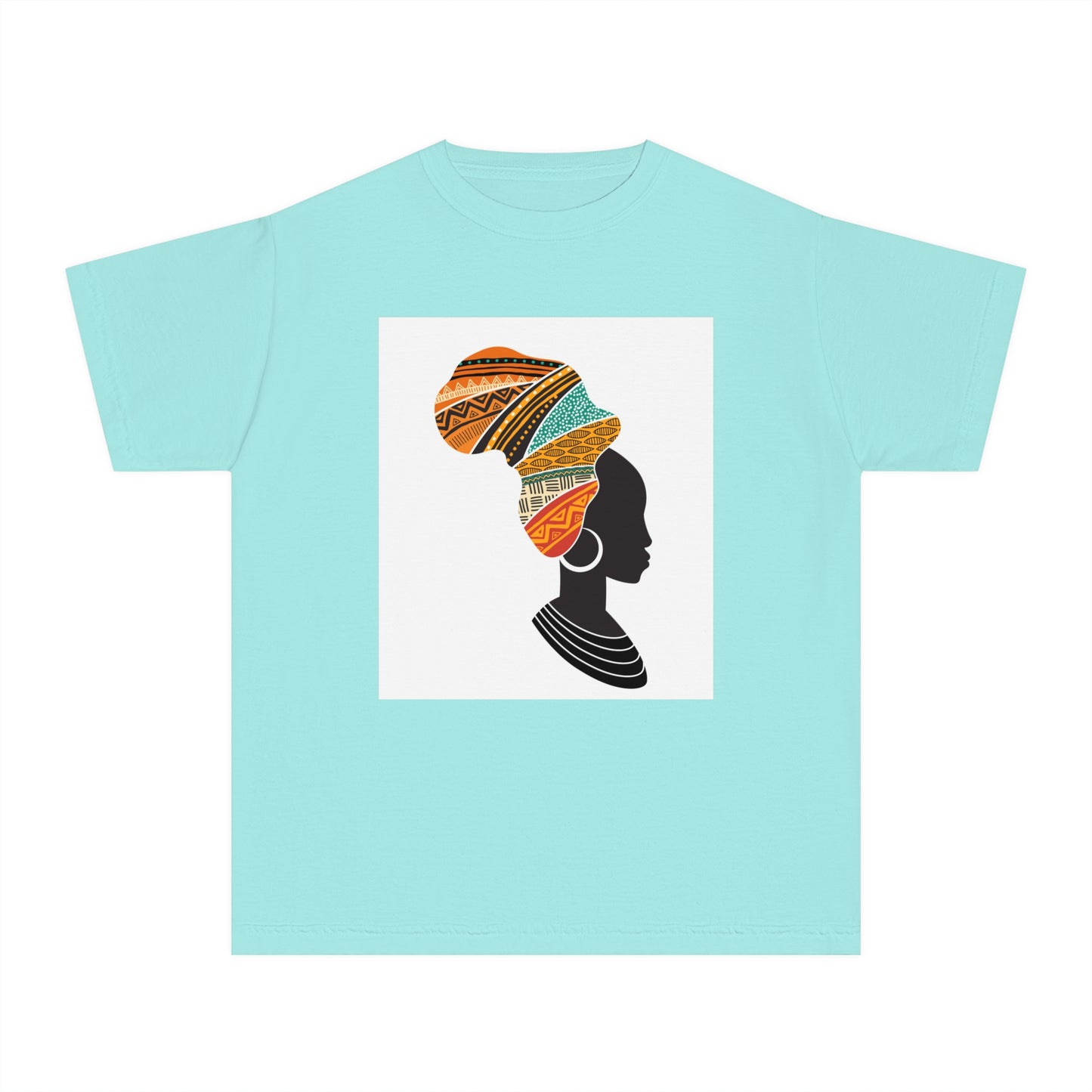 Youth Midweight Tee - African Heritage Design for Creative Kids