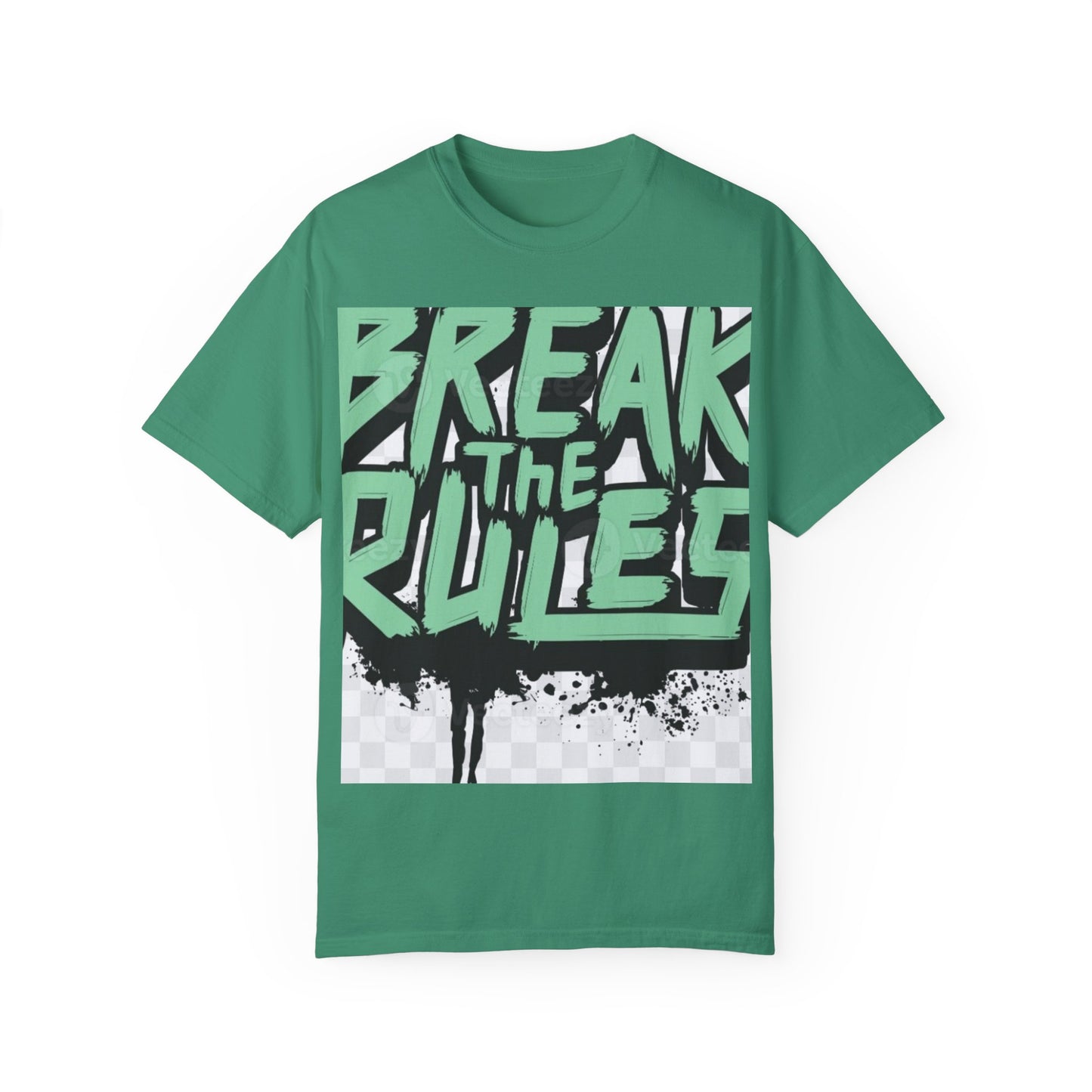 Unisex Garment-Dyed T-shirt - "Break the Rules" Graphic Tee for Creative Spirits