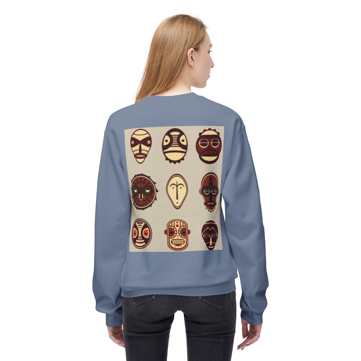 Artistic Horse Illustration Fleece Crewneck Sweatshirt - Unisex