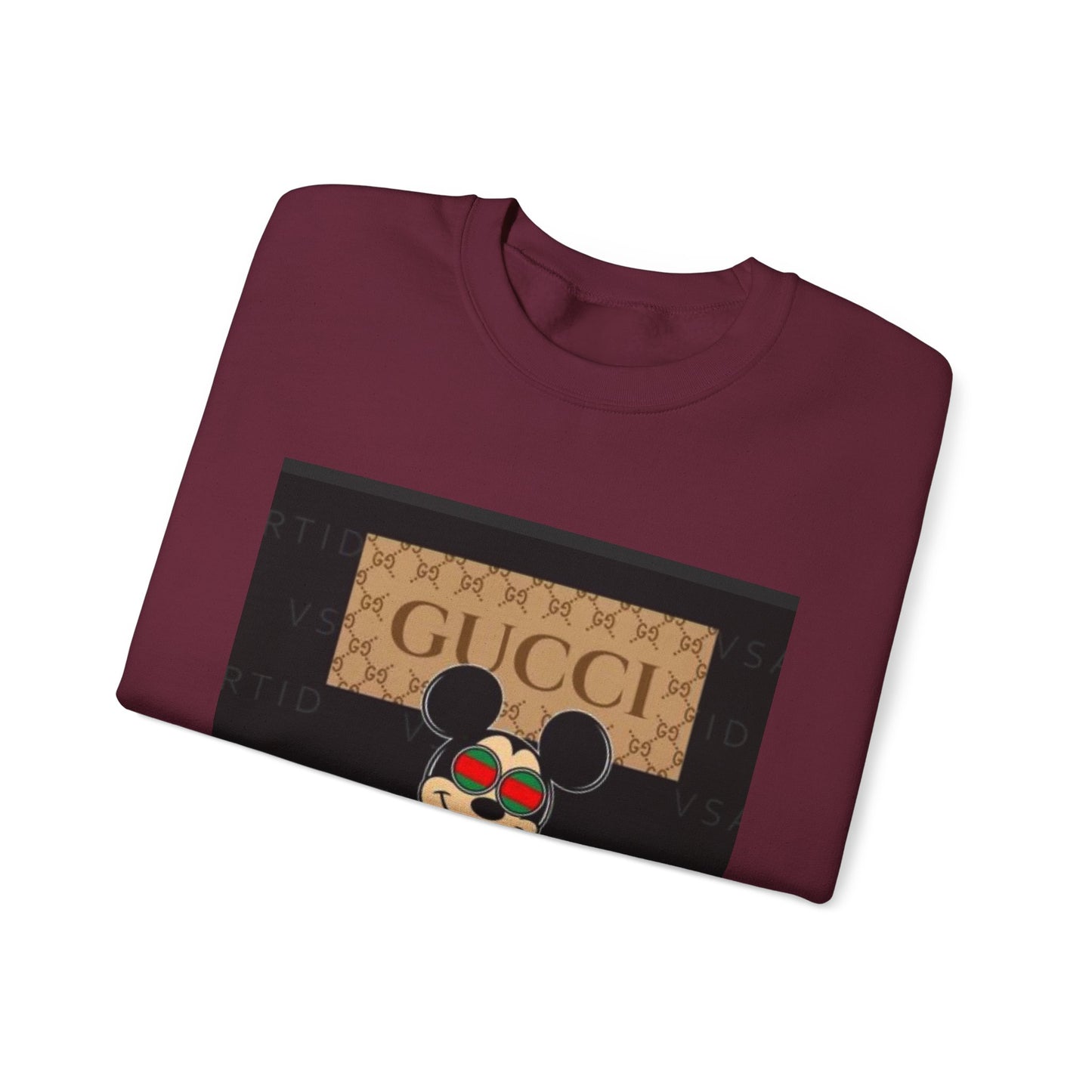 Gucci-Inspired Mickey Mouse Unisex Heavy Blend™ Crewneck Sweatshirt