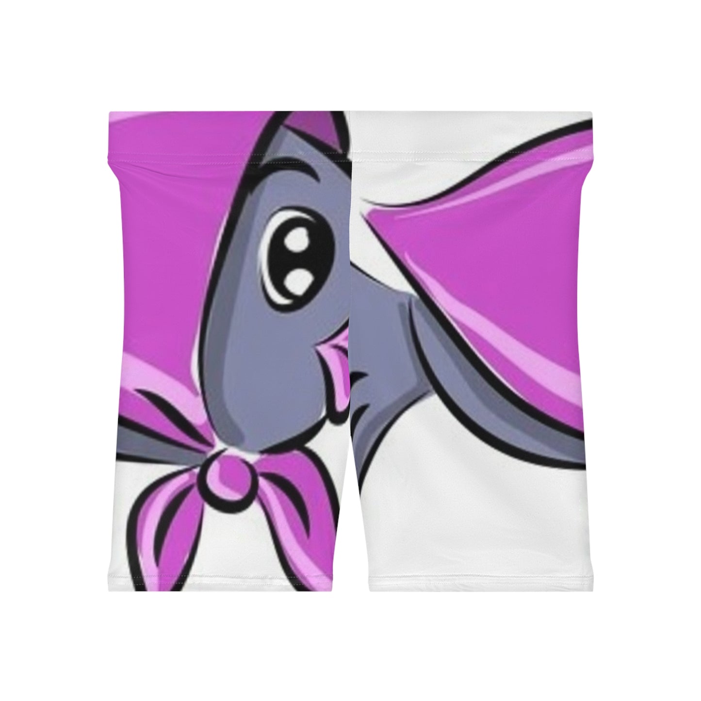 Playful Cartoon Biker Shorts for Women - Fun & Comfortable Activewear