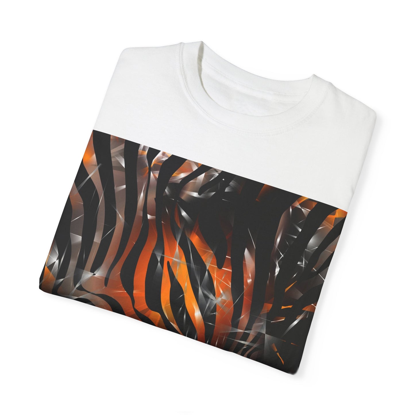 Vibrant Jungle Print Unisex Garment-Dyed T-Shirt