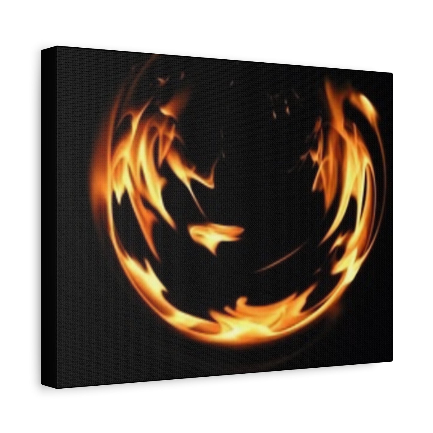 Fire Swirl Matte Canvas Art - Stretched 1.25" Gallery Wrap
