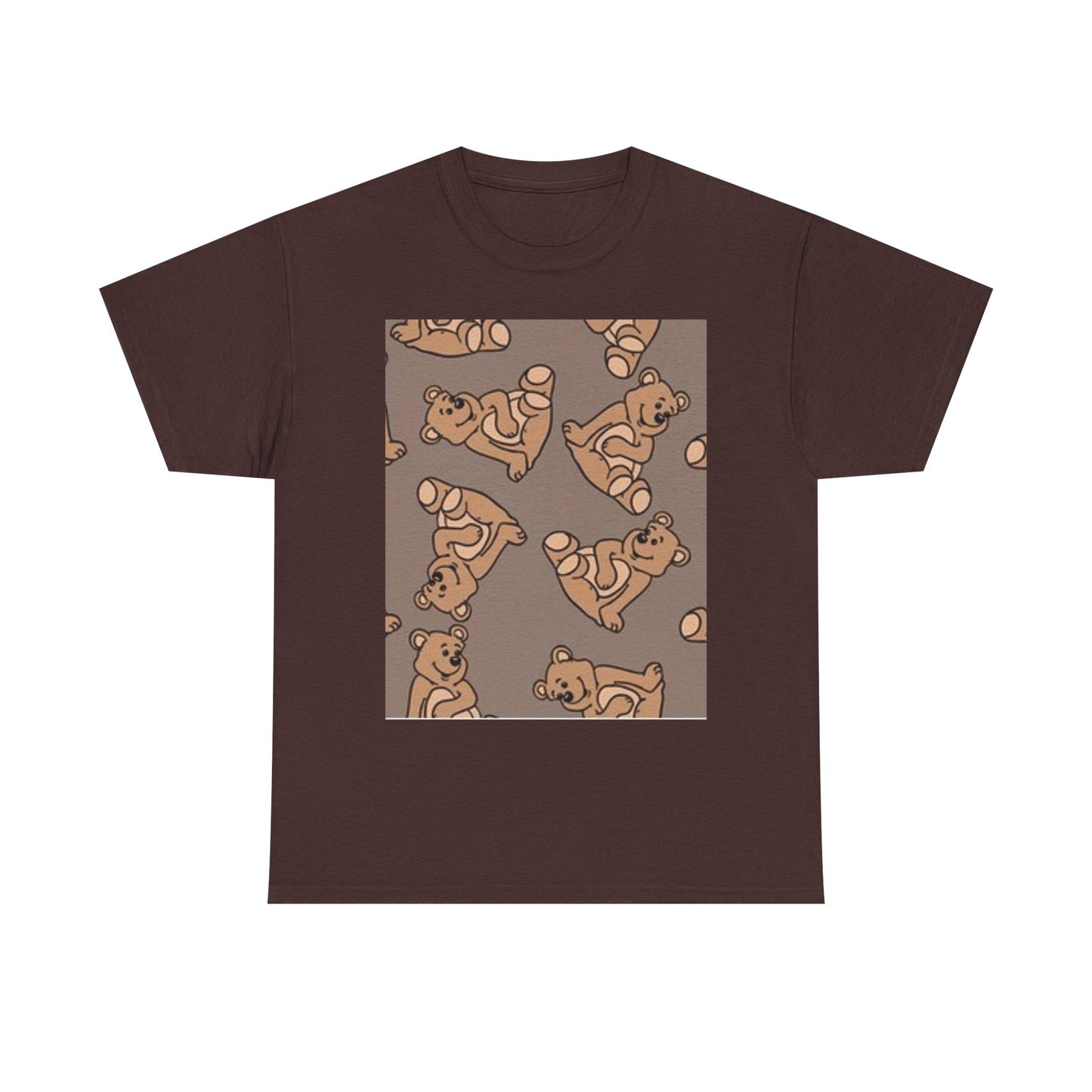 Tropical Bird Pattern Unisex Heavy Cotton Tee - Vibrant Summer Style