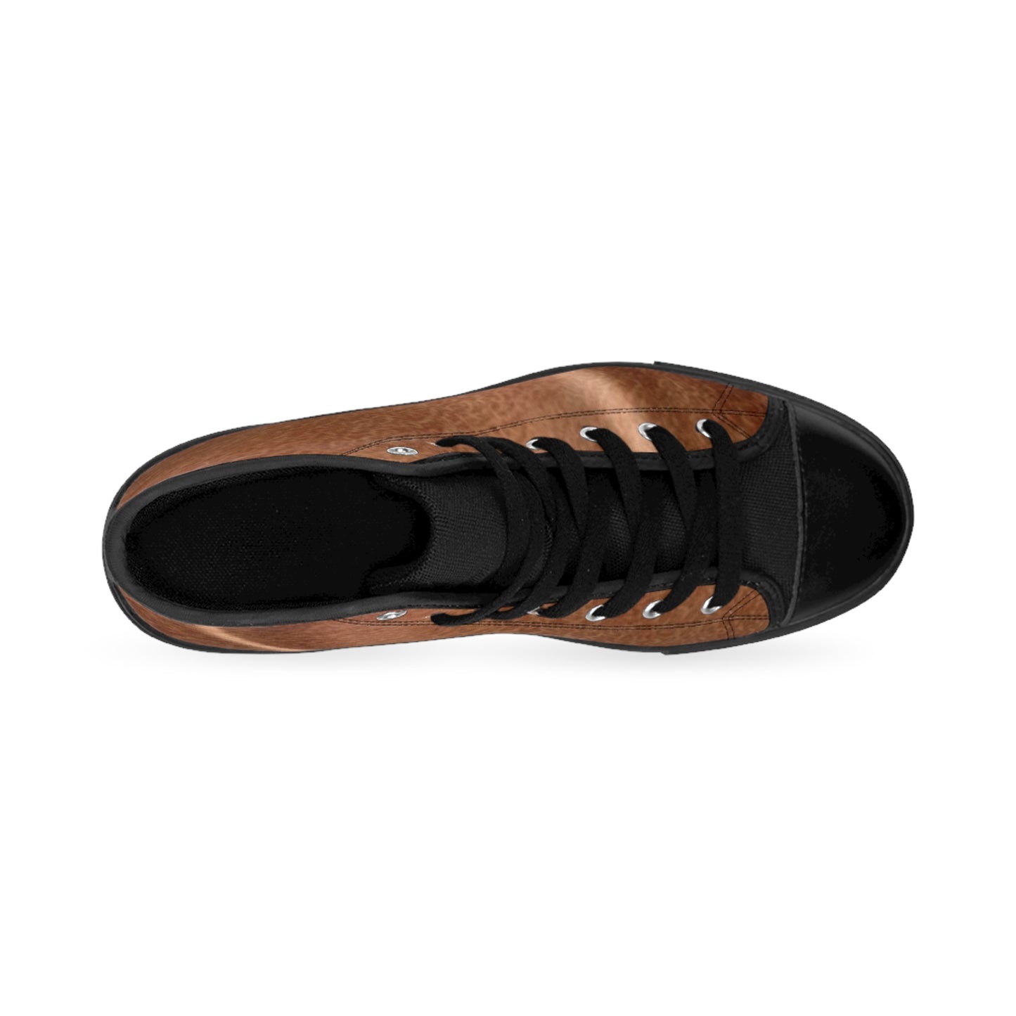 Men's Classic High-Top Sneakers - Stylish Brown Leather Design