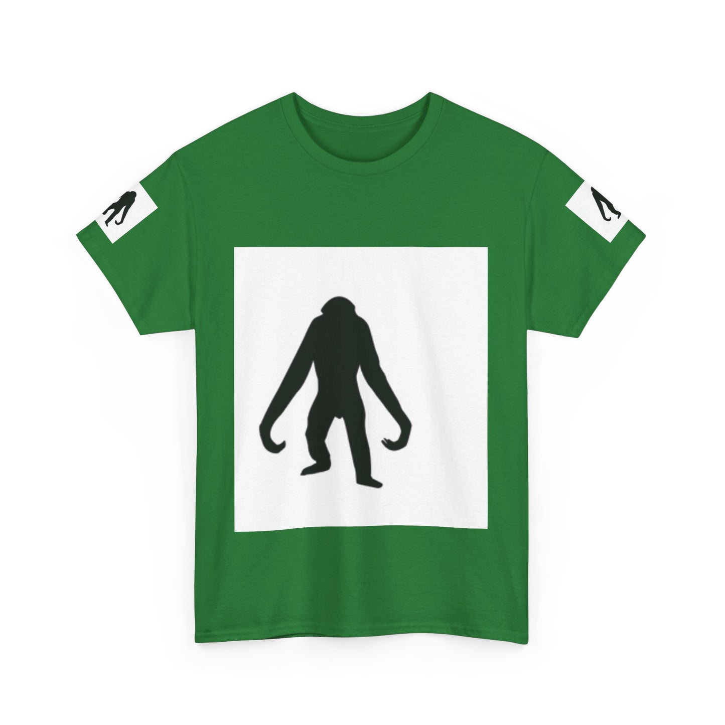 Unisex Heavy Cotton Tee - Bold Monkey Silhouette Tee for Animal Lovers