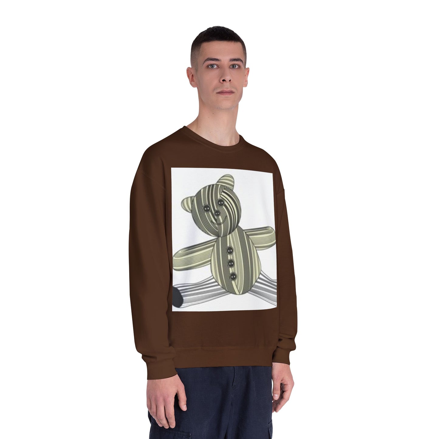 Cozy Teddy Bear Graphic Sweatshirt - Perfect for All Ages