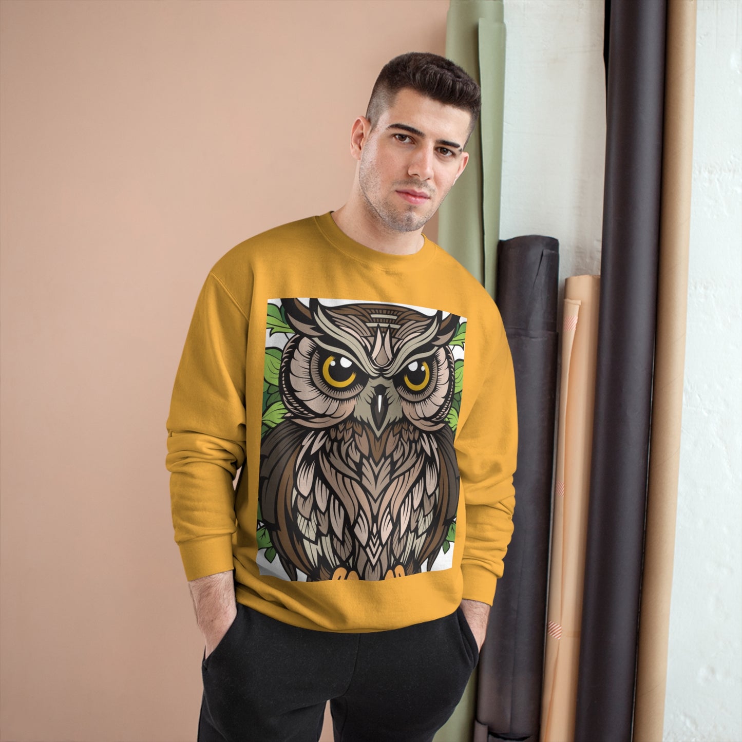 Champion Owl Sweatshirt - Cozy Unisex Sweater Perfect for Nature Lovers