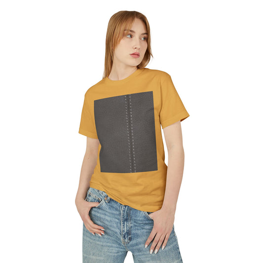 Stylish Texture Unisex Heavyweight Tee - Unique Fur & Leather Design