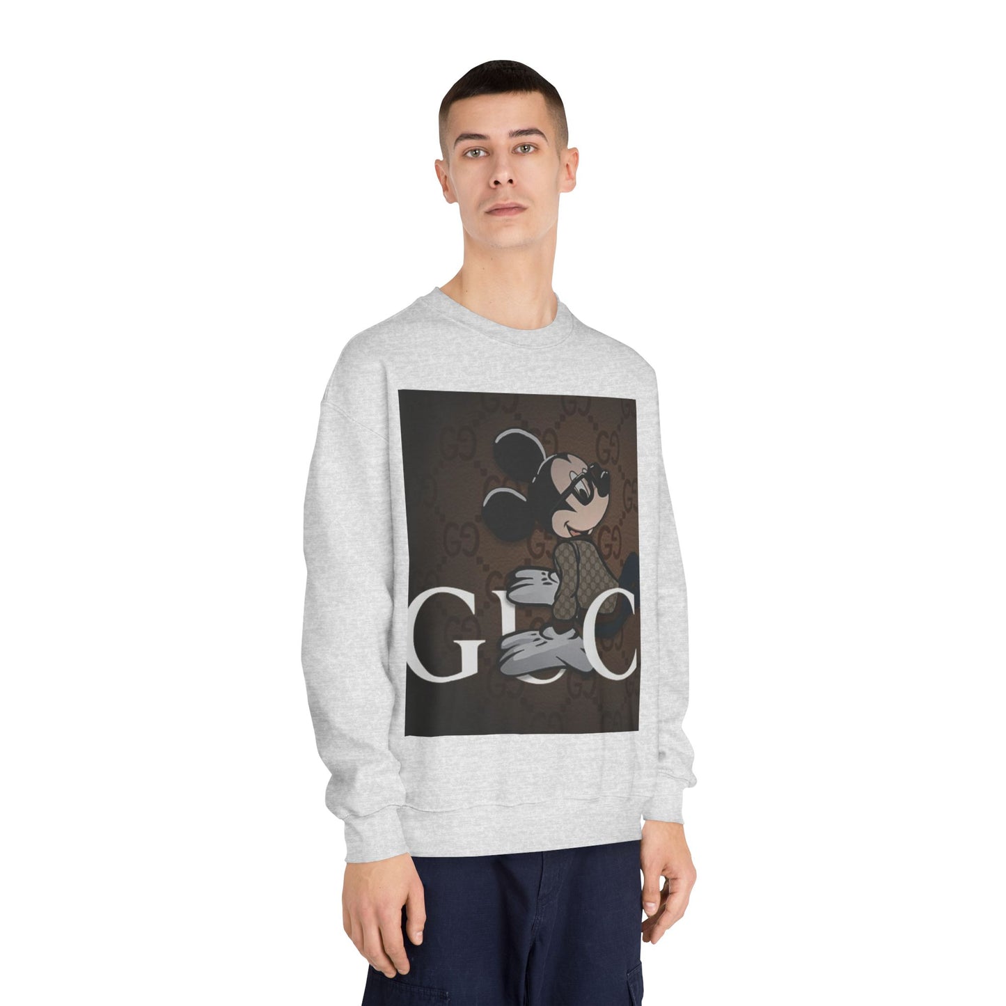Trendy Mickey Mouse Graphic Crewneck Sweatshirt - Unisex Casual Wear