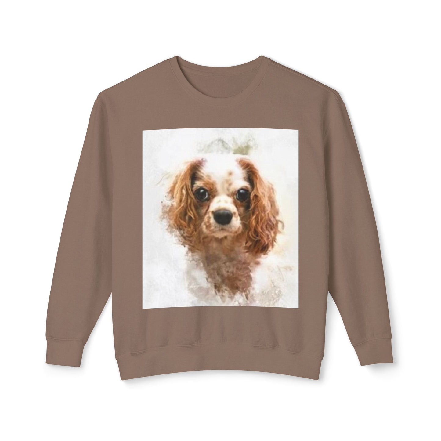 Cute Cavalier King Charles Spaniel Sweatshirt - Unisex Lightweight Crewneck