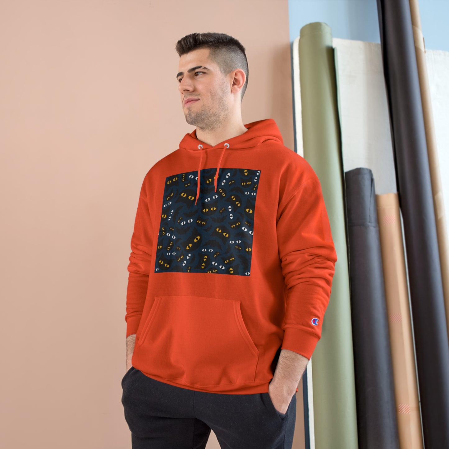 Cozy Cat-Themed Champion Hoodie for Cat Lovers