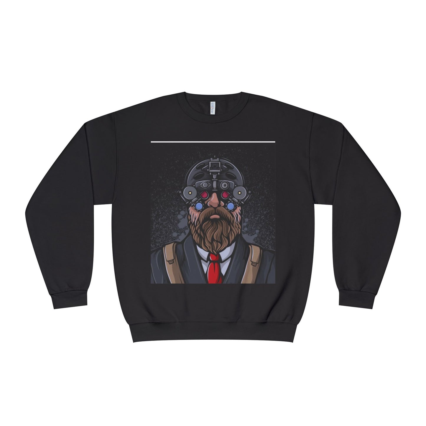 Bearded Warrior Crewneck Sweatshirt - Unisex Graphic Sweatshirt