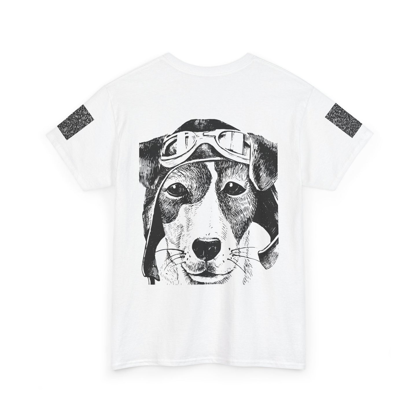Vintage Aviator Dog Unisex Heavy Cotton Tee
