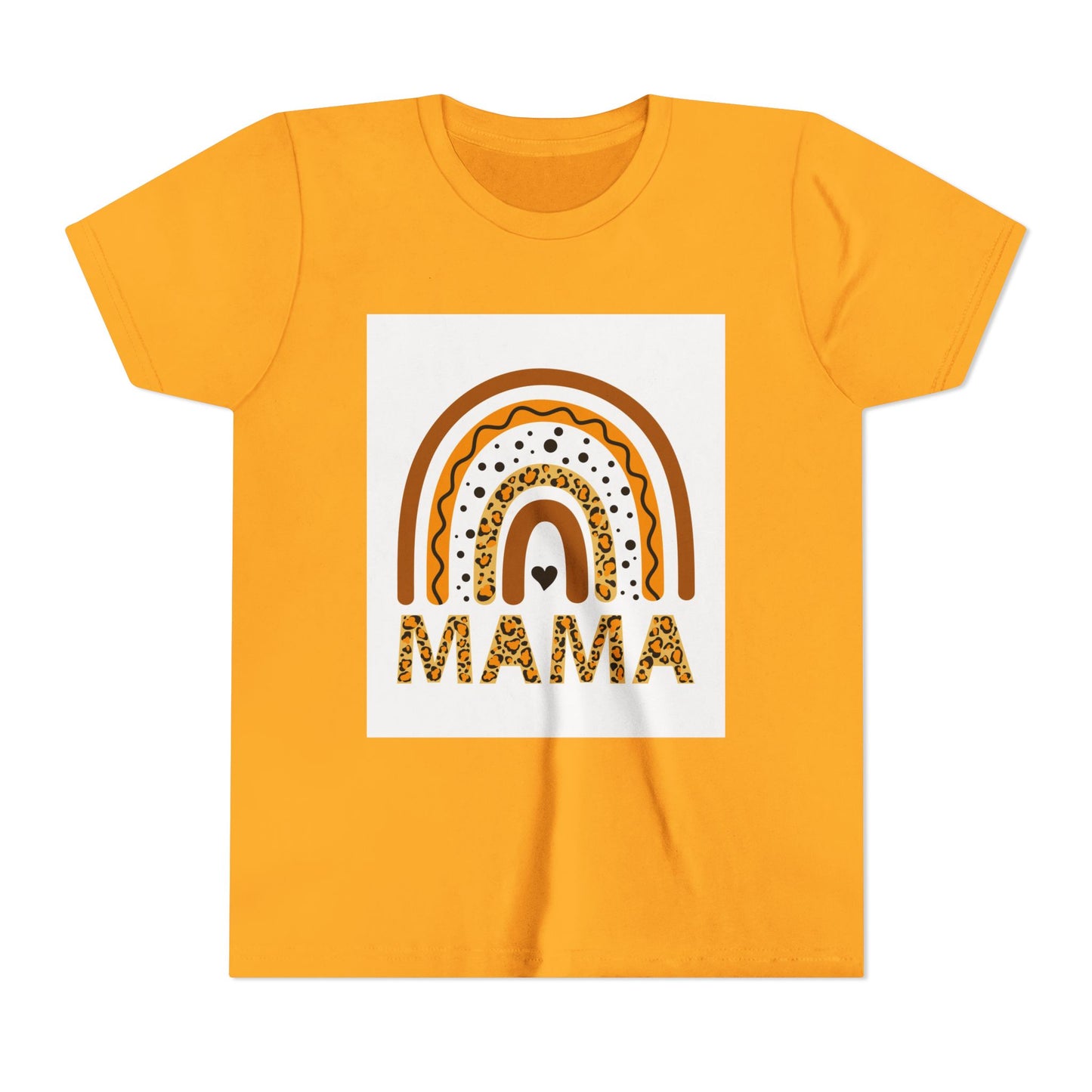 Mama Rainbow Youth Tee - Trendy Short Sleeve T-Shirt for Kids