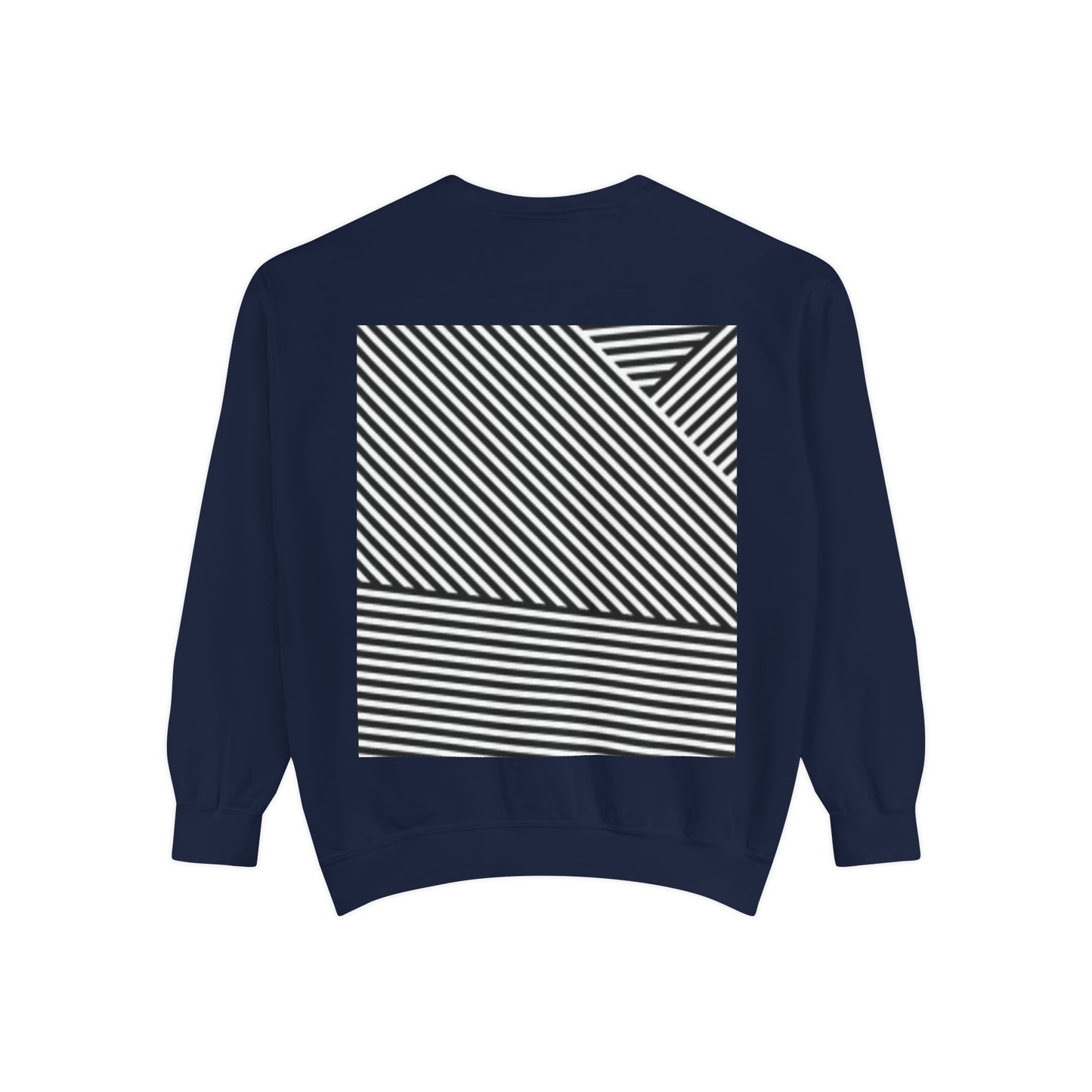 Unique Unisex Garment-Dyed Sweatshirt with Intricate Graphic Design