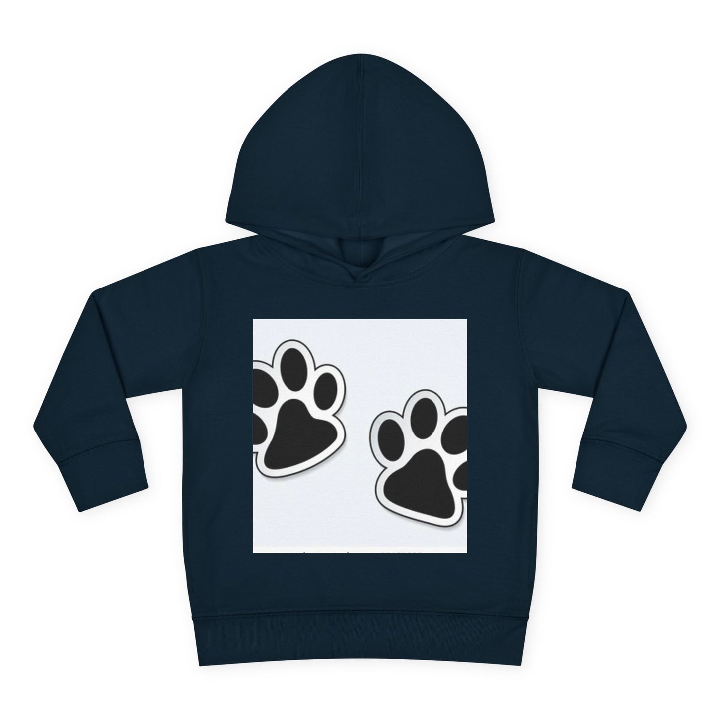 Wildlife Pattern Toddler Pullover Fleece Hoodie - Playful Animal Design for Kids