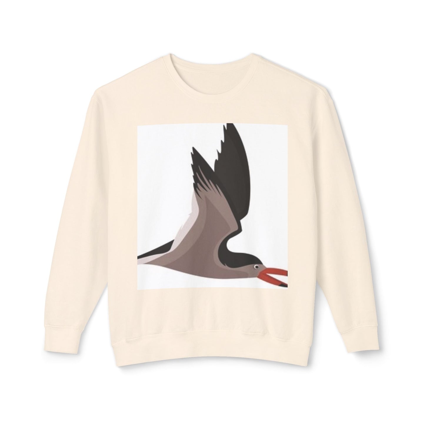 Unisex Sweater with Bird Graphic - Lightweight Crewneck Sweatshirt for Nature Lovers
