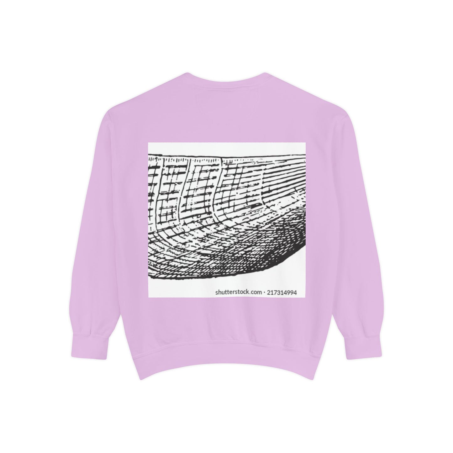 Graphic Unisex Garment-Dyed Sweatshirt | Nautical Design for Ocean Lovers