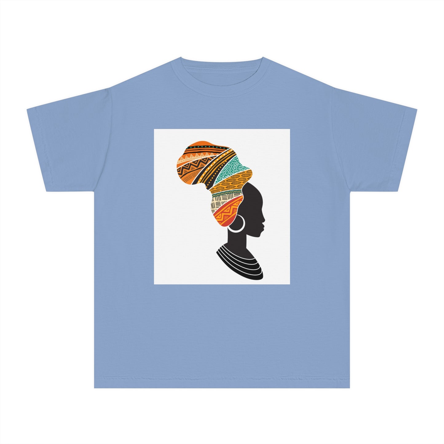 Youth Midweight Tee - African Heritage Design for Creative Kids