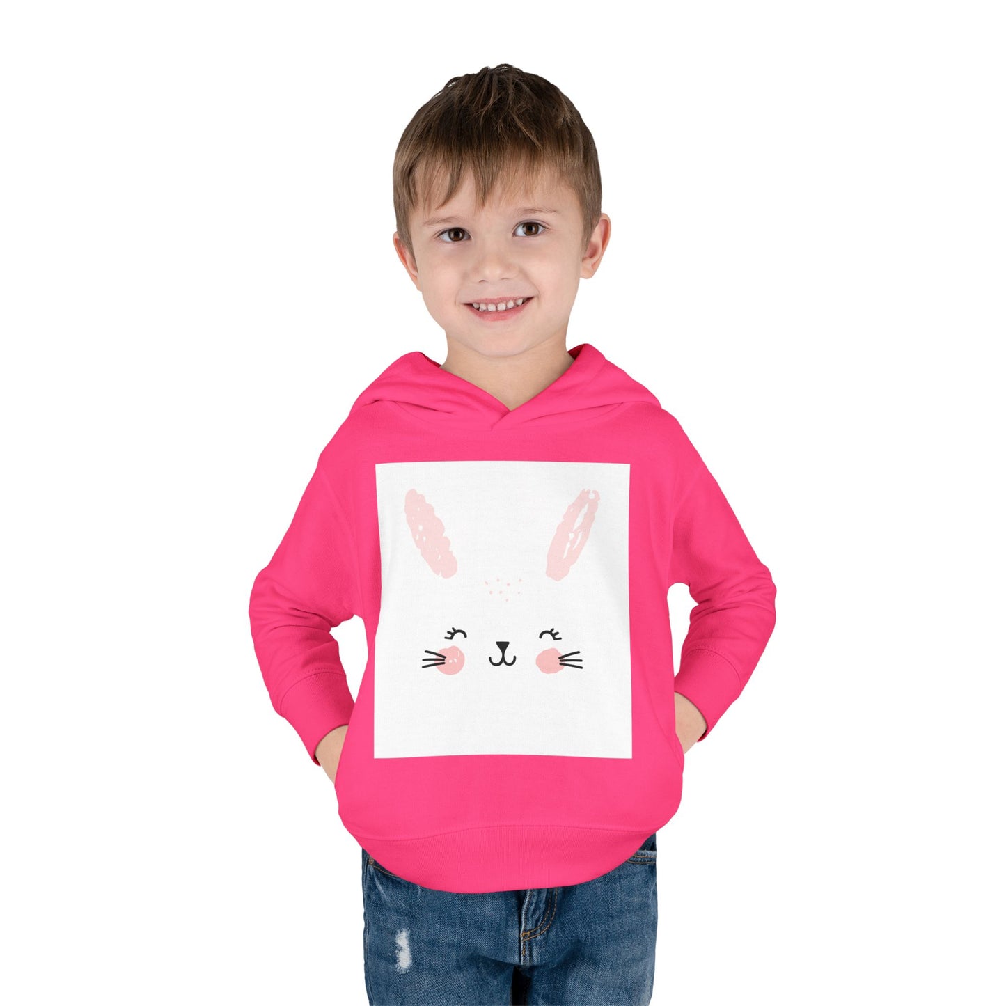 Cute Bunny Hoodie for Toddlers - Cozy Fleece Pullover