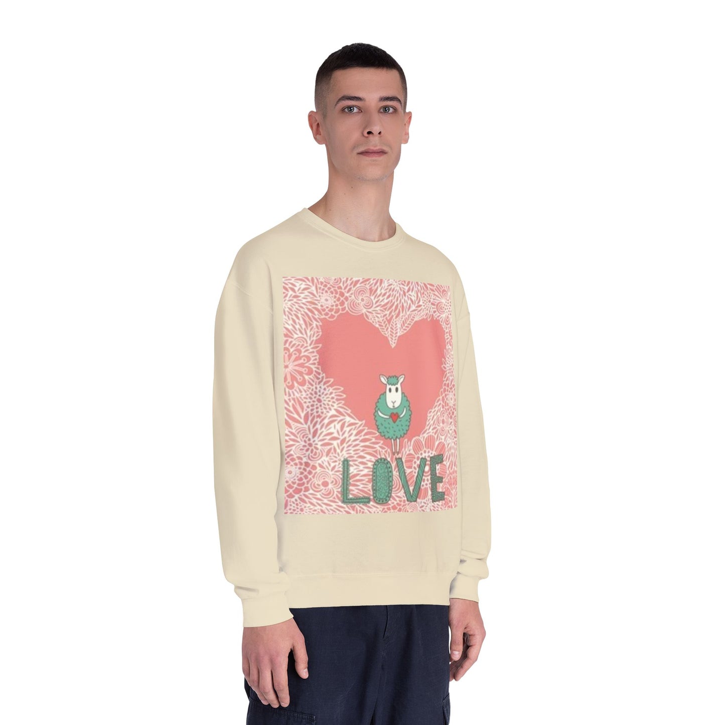 Love-Themed Unisex NuBlend® Crewneck Sweatshirt