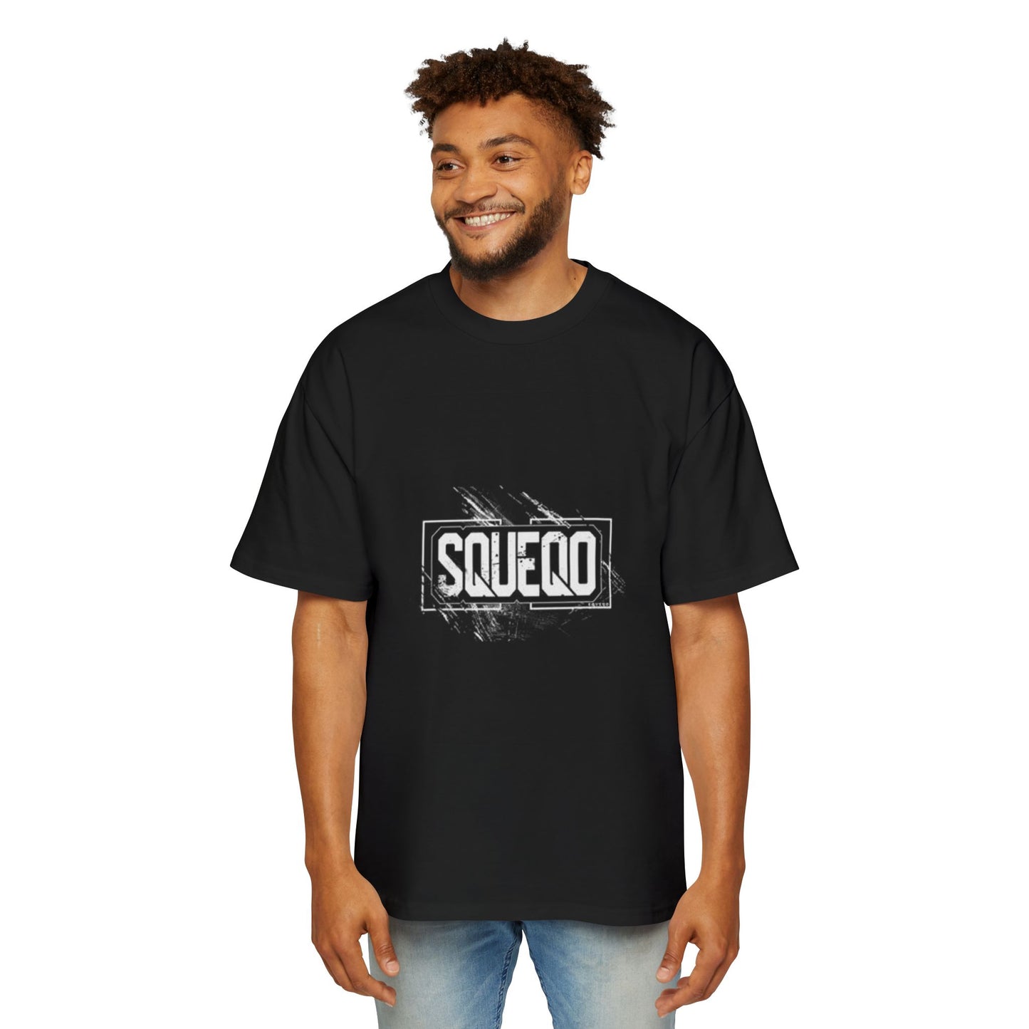 SQUEQO Graphic Heavy Oversized Tee for Casual Style